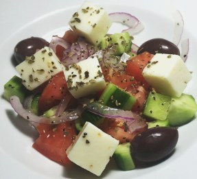 Greek salad, Horatiki August 2016